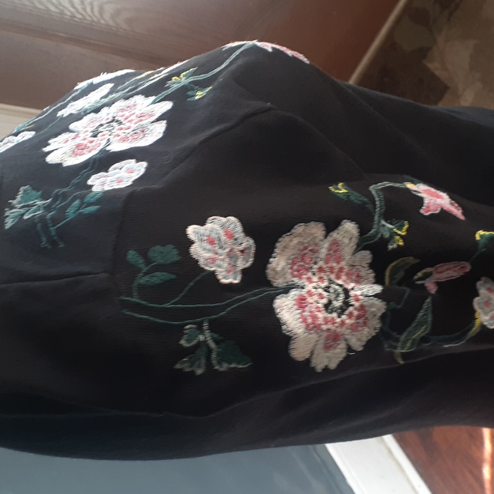 Loft women's embroidery crewneck pullover top size xs - Picture 5 of 14